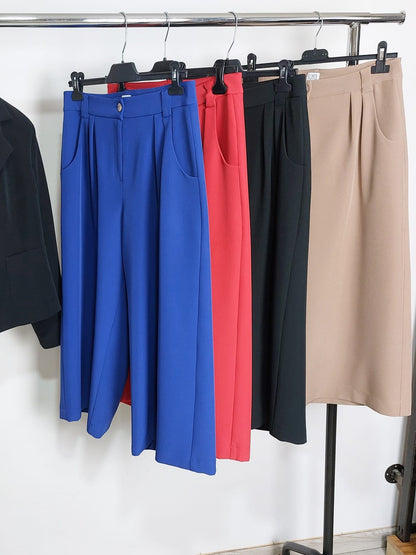 Pantalones anchos corsario en colores (PRE-ORDER)