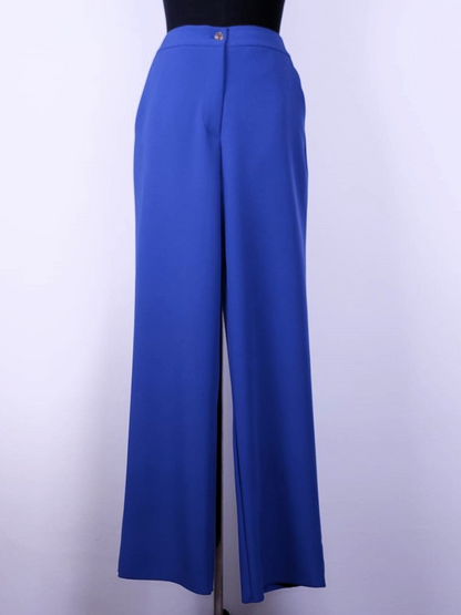 pantalón de vestir en color azul eléctrico de Luci Collection