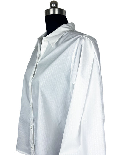 Blusa camisera oversize blanca